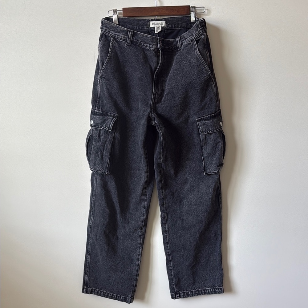 Madewell Black Flare Wide Leg Jeans
